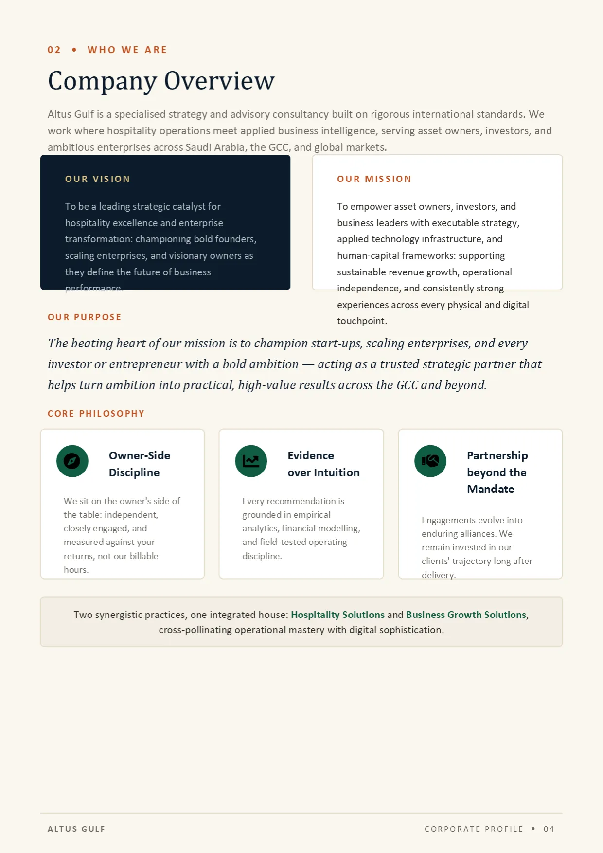 Page 4: Company Overview