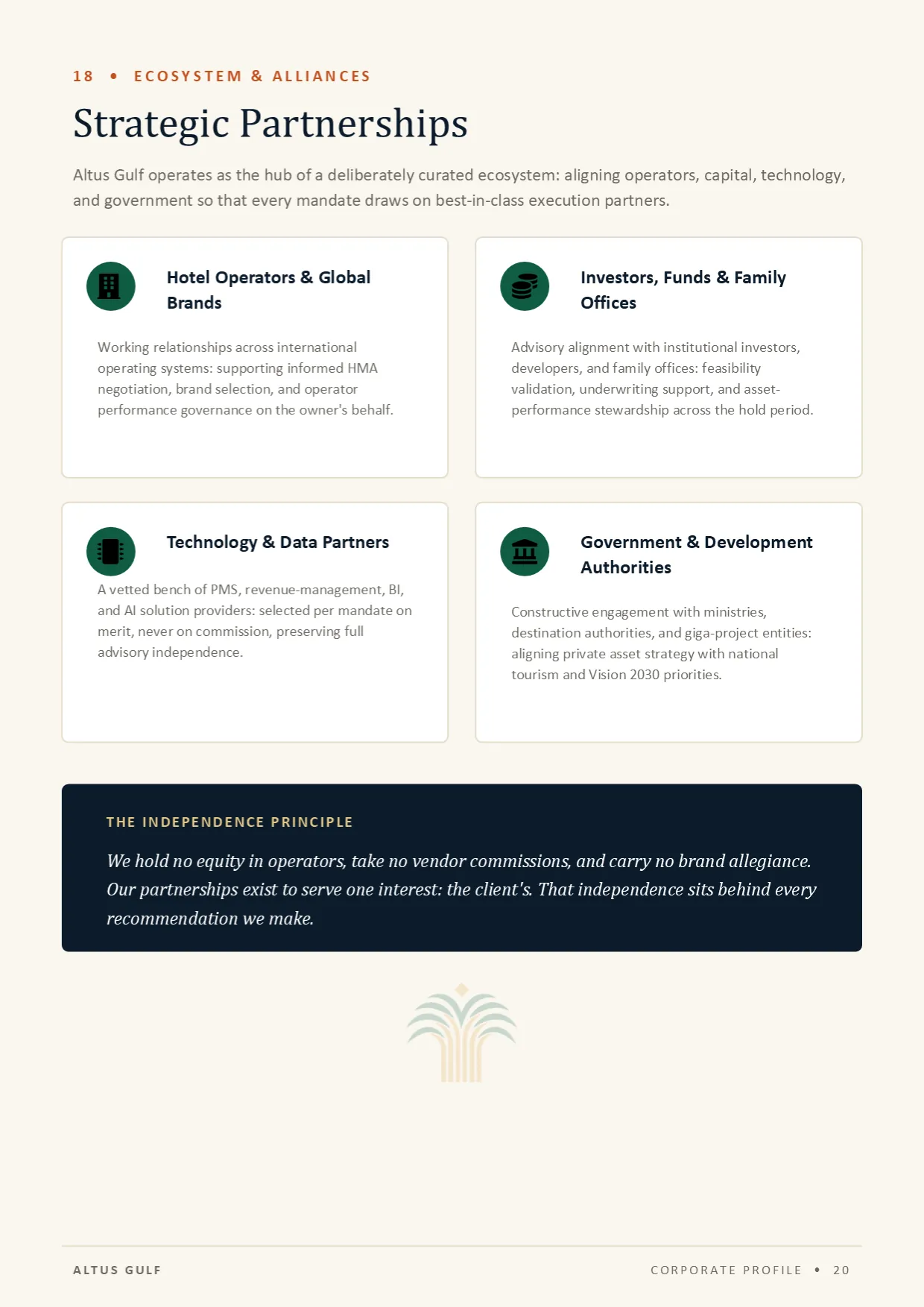 Page 20: Strategic Partnerships